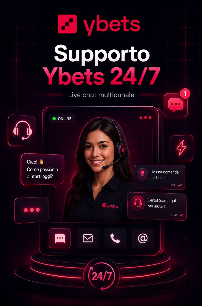 Operatore live chat su schermo con icone supporto