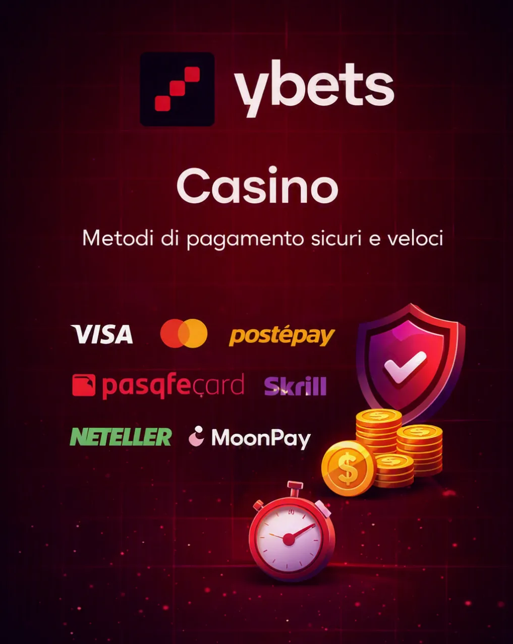 Ybets Casino — Metodi di Pagamento Sicuri e Veloci